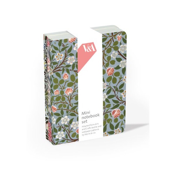 V&A Morris & Co Set of Mini Notebooks Set