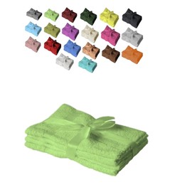 EXKLUSIV HEIMTEXTIL Guest Towels Set of 4 30 x 50 cm Apple Green