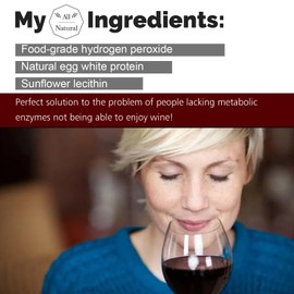 Wine Filter Drops Sulfite Purifier: Wine Filters For Histamines And Sulfite - No More Wine Headaches - Prevent Wine Sensitivities(Bottle of 1)
