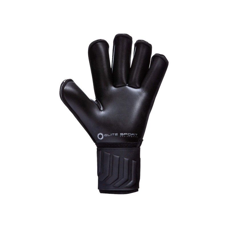 Elite Sports Unisex Adult Goalkeeper Gloves, Black Real, 8