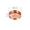 sourcing map Copper End Cap Pipe Welding Connection 42 mm