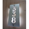 Número para casa u oficina placa de aluminio compuesto 30x15