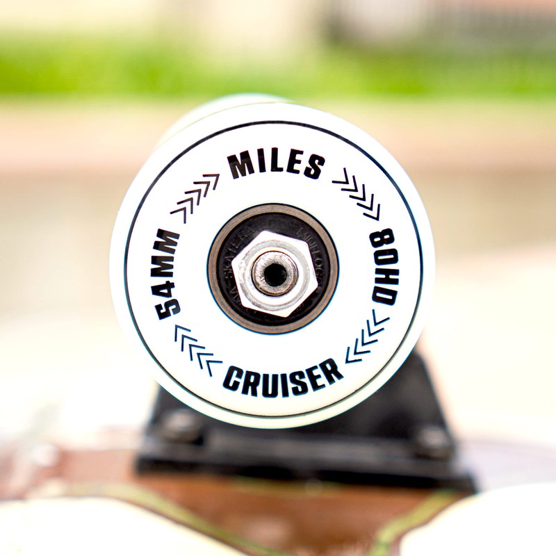 Miles Skateboard, Soft Wheels, 80HD, 2.1 inches (54 mm), City