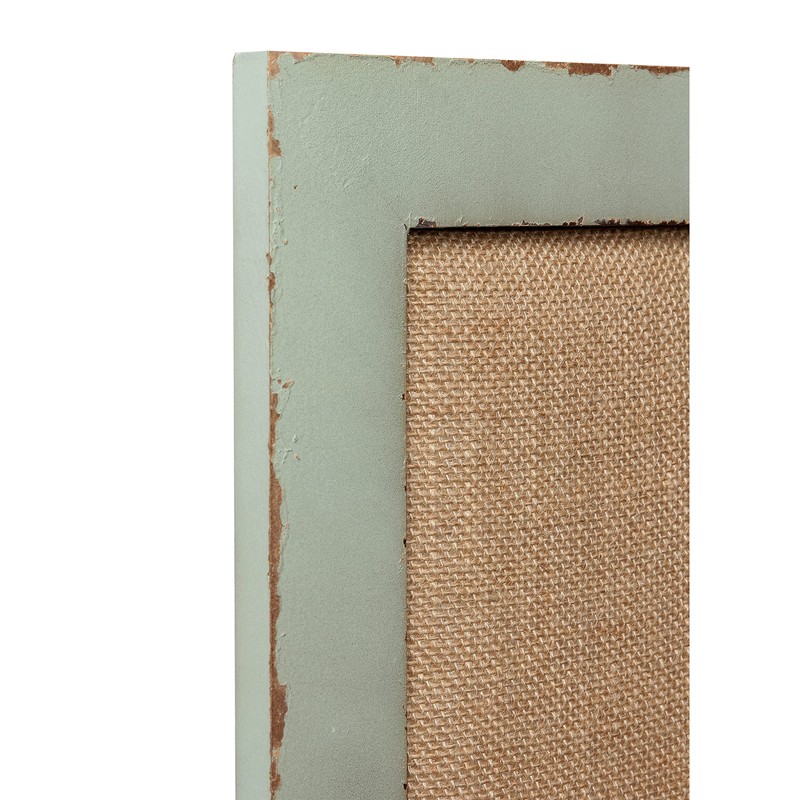 SOFE Linen Bulletin Board 18 X 29 Inches Wood Frame,