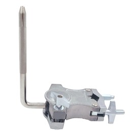 TUOREN Single L Rod Mount Clamp Adjustable Tom Drum Rack Mount Clamp Metal L-Rod Cowbell Mounting Bracket Percussion Mount Holder for Tom Durm Set Parts Extension Clip Accessory Hardware