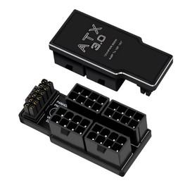 chenyang ATX 8Pin 4 Port to 12VHPWR ATX3.0 PCI-E 5.0 16Pin Power Modular Adapter 90 Degree UP Angled