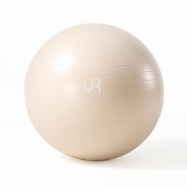 RYTMAT Exercise Ball for Workouts, Anti-Burst and Slip Resistant Yoga Ball for Gym Fitness and Physical Therapy (White)
