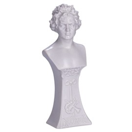 danila-souvenirs German Composer Ludwig Van Beethoven Marble Bust Statue Sculpture 17,5 cm