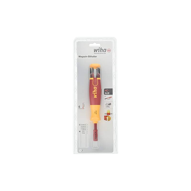 Wiha SB2831-09020 Insulated Magazine Lift Up Holder Set of 6