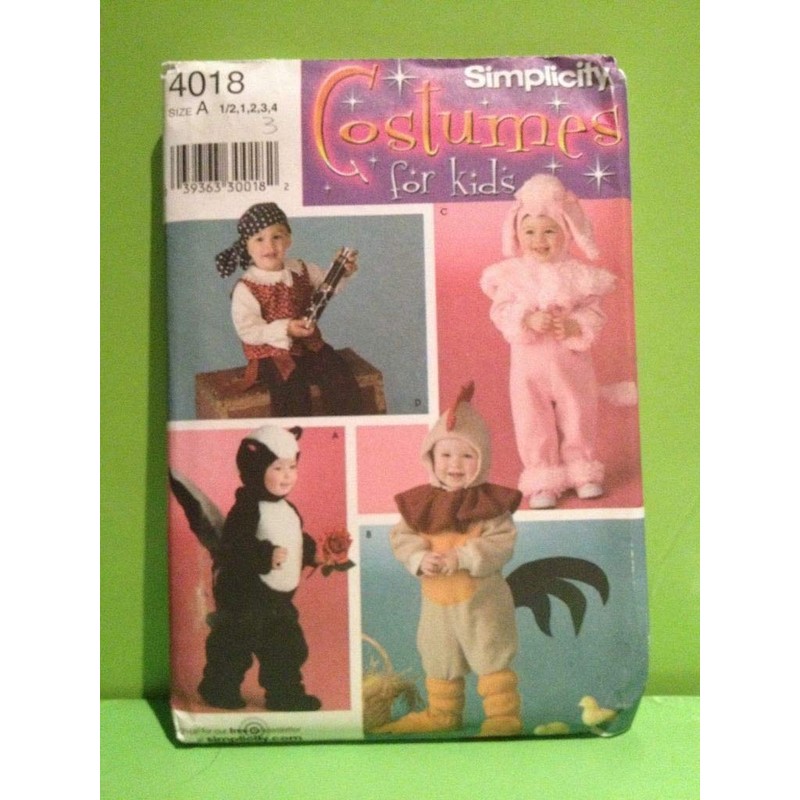 Simplicity Sewing Pattern Costumes for Kids 4018
