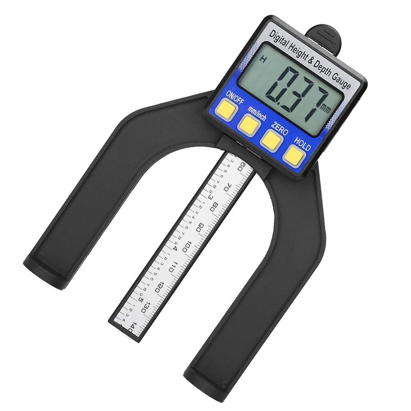 Digital Depth Gauge Altimeter, 0-80 mm Profile Depth Gauge, Digital