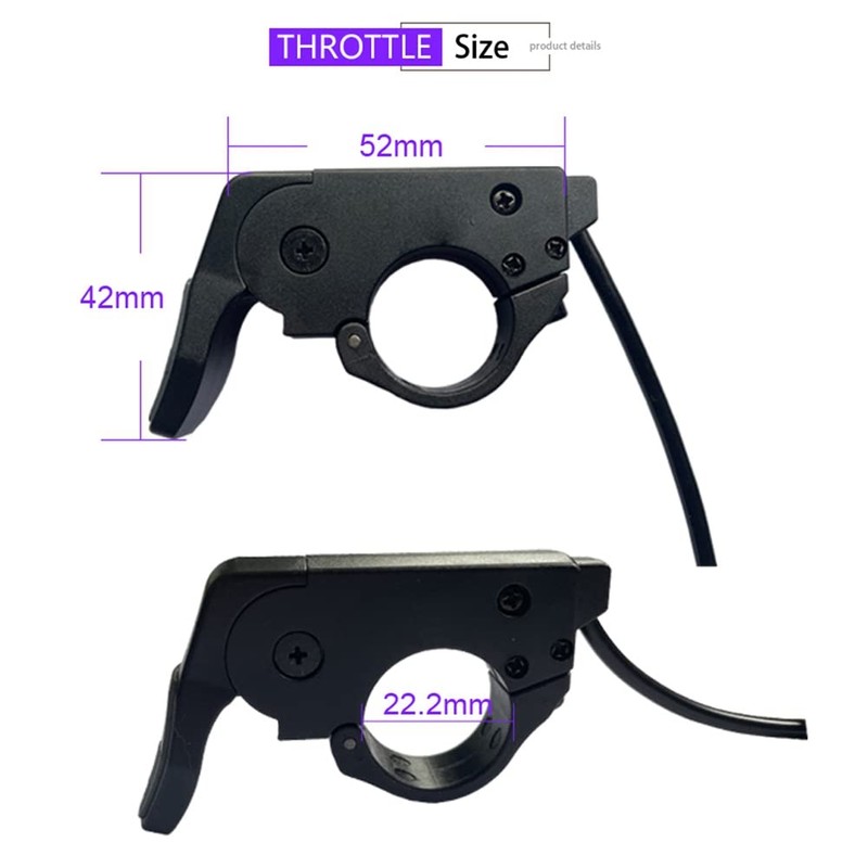 Nudiuhis Ebike Throttle Quick Disassembly Thumb Gas Left / Right