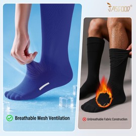 JASGOOD Baseball Softball Socks and Belt Combo Set 3 for Youth Adult Soccer Football Socks(Royal Blue)