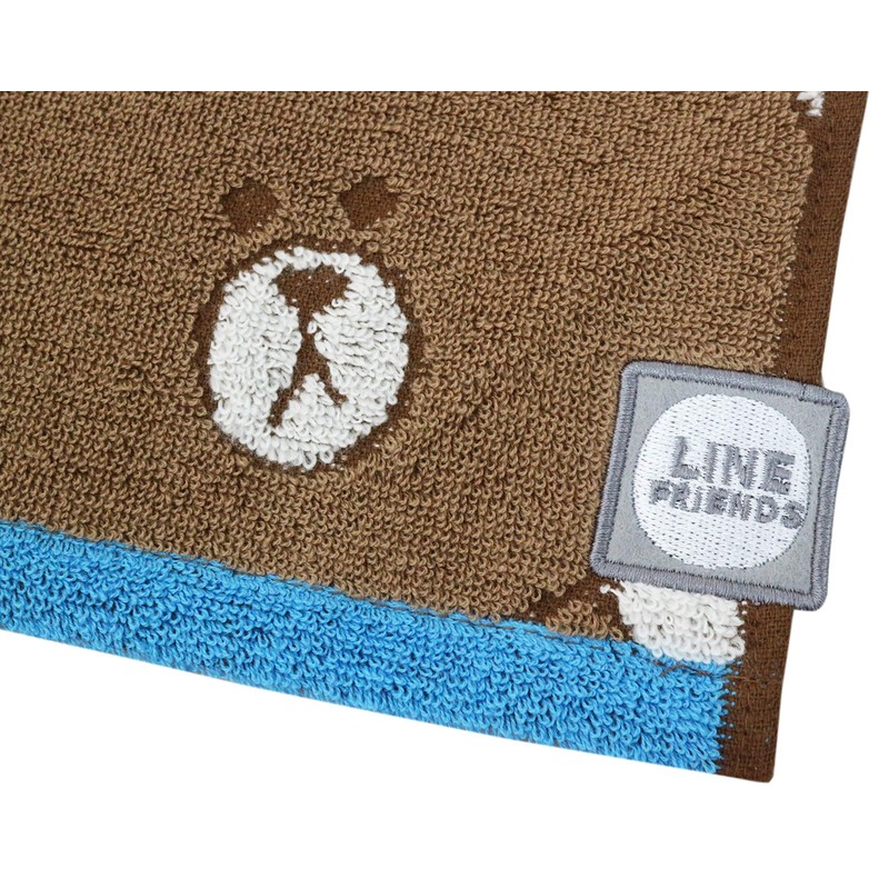 Marushin 5585000000 Carry Towel, Hand Towel, Line Friends, Happy Line