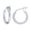 AoedeJ 925 Sterling Silver Hoop Earrings Silver Huggie Earrings Clip