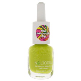 Nailtopia Bio-Sourced Chip Free Nail Lacquer - Vegan And Cruelty Free - Strengthens And Conditions - Delivers Healthy Manicures And Pedicures - Long Lasting - Kiwi To My Heart - 0.17 Oz Nail Polish