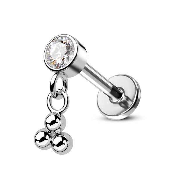 Agrewd Hidden Helix Earrings Dangle G23 Solid Titanium Helix Cartilage