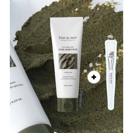 Eclat Dutan (Add pack brush) Pure herb pack spicule peeling 120g pore dead skin care / 에끌라뒤땅 (팩붓추가)퓨어 허브팩 스피큘 필링 120g 모공 각질관리