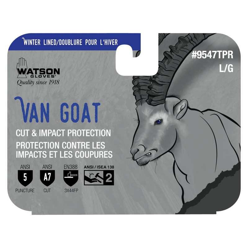 Watson Gloves Van Goat Winter Lined Work Gloves - Water