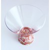 有田焼 浪漫 Glass Sake Glass Trapezoid Red 小菊 HT –