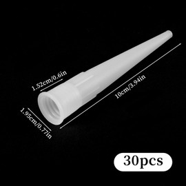 30pcs Plastic Caulk Nozzles Caulk Nozzle Tip Tool for Caulk Nozzles Applicator, Easy To Use, White