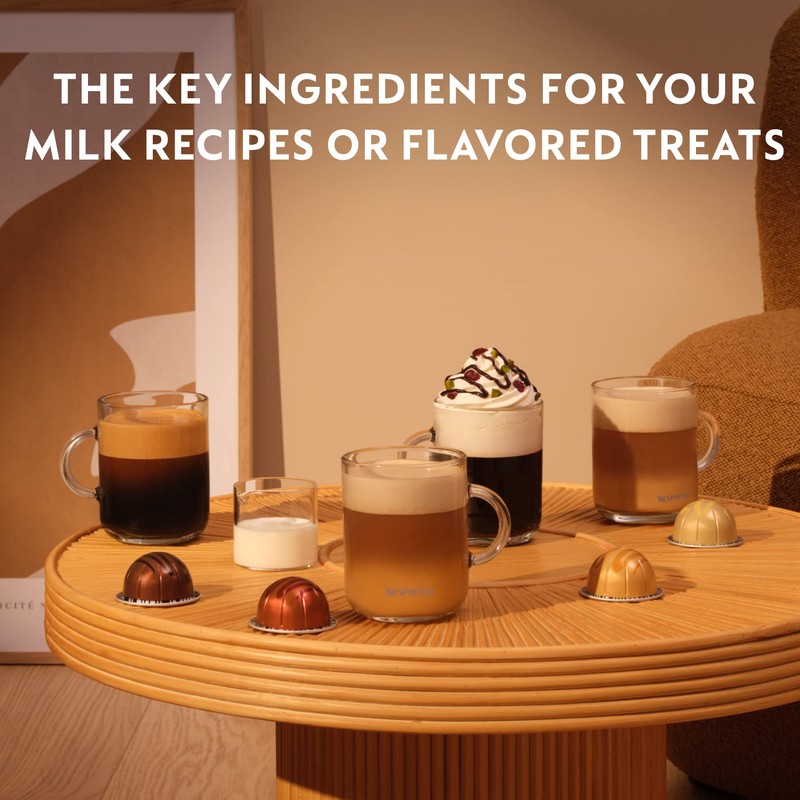 Nespresso Capsules Vertuo, Sweet Vanilla, Medium Roast Coffee, 30 Count