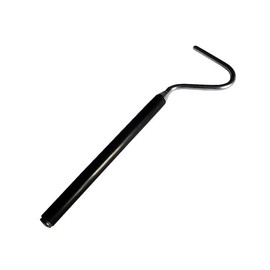 Snake Hook, Stainless Steel Extensible Grappling Hook, Pick-Up Handling Tool, Pet Snake Accessories, Pool Skimmer Basket Hook (Black, One Size)