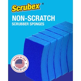 Scrubex - Esponja exfoliante antiarañazos, resistente al olor, esponja multiusos para cocina y hogar, segura para utensilios de cocina antiadherentes (12 esponjas)
