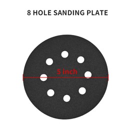 CADUFUELLY 60 Pcs Sanding Discs, Wet Dry Sandpaper, Sanding Paper 5 inch 8-Hole 125mm Backed Polishing Disc 240 320 400 600 800 1000 1200 1500 2000 3000 Grit for Sander