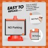 HiGiant 12 Pcs Traffic Cone Sleeve with Pockets for Caution,