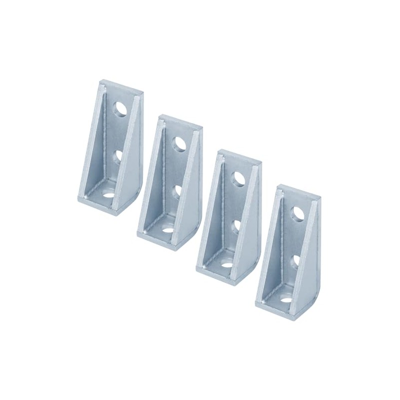 OTTFF 4 Pack 3 Hole 90 Degree Gusseted Fitting for
