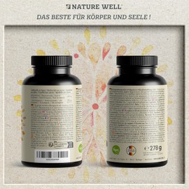 Magnesium Capsules 365x - 668mg Magnesium Oxide, of which 400mg Magnesium per Capsule - Very High Magnesium Content (60%) - Laboratory Tested with Certificate - 100% Vegan