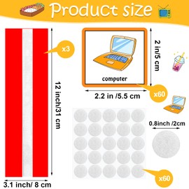 Geyee Visual Schedule for Kids with Autism Toddler Daily Routine Chart Schedule Board Autism Learning Materials Aspergers ADHD for Home, 60 Pcs Picture Schedule Cards(Red)