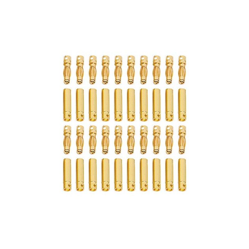 FLY RC 20 Pairs 4.0mm 4mm Banana Bullet Connector Plug