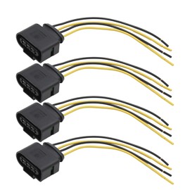 Hoypeyfiy 4PCS Ignition Coil Connector Harness Wiring Plug Replacement for A3 A4 A5 A6 TT Replacement for Passat Jetta Golf 1J0973724 2011340 1J0998724