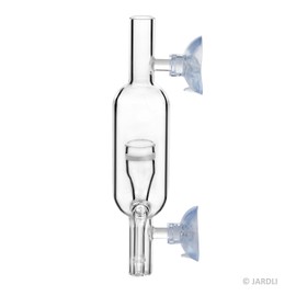 JARDLI Glass Inline CO2 Atomizer Diffuser System for Aquarium Planted Tank (13mm for 12/16mm (1/2" i.d.) Hose)