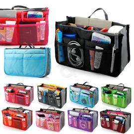 EAYIRA Travel Bag Multifunction Cosmetic Bag Portable Makeup Pouch Waterproof Travel Handbag Organizer Bag for Women Girls (Color May Vary)
