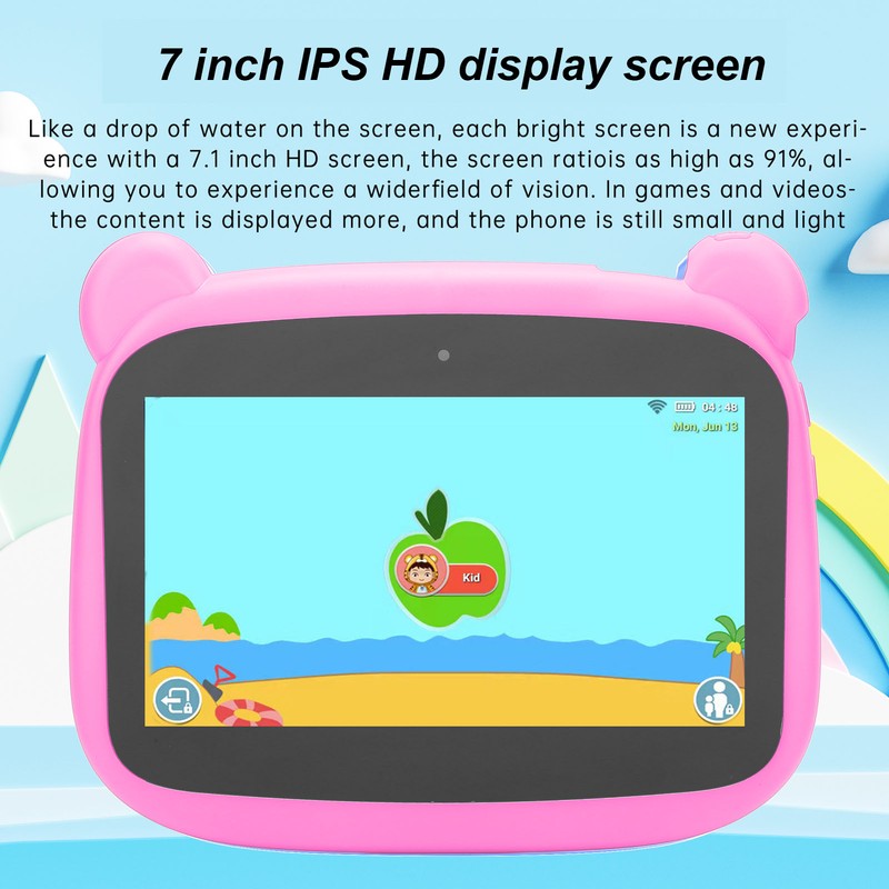 Kids Tablet 7 Inch Little Bear Shaped 2GB 32GB 5000mAh