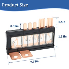 38231-TR0-A01 Multi-Fuse Block, Compatible with Hon da Civic 2012 2013 2014 2015 ILX Hybrid, 32A Multi Block Fuse 6 Circuit with 2 Screws Replace 38231TBAA01