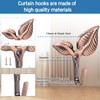 4 Pieces Metal Curtain Holdbacks Curtain Hooks for Curtains Wall
