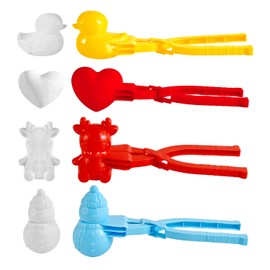 Abnaok Set of 4 Snowball Pliers, Snowball Clip Snow Shaper Set Snow Maker