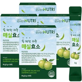 EverNutri Stomach-Comfortable Day Plum Enzyme Digestive Fermentation Enzyme 30 Packs 4 Boxes / 에버뉴트리 속편한 하루 매실효소 소화 발효 효소 30포 4박스