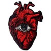 Parche bordado con forma de corazón para coser o planchar,