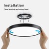 LVL LED Ceiling Light Black Shell 12W 1100lm Natural White