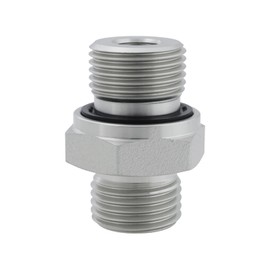 Create idea 3/8" BSPP to DIN L10 M16x1.5 Straight Steel Adapter Replacement Part 5002L-10-06 Compatible with Mini Excavator Compatible with AGT