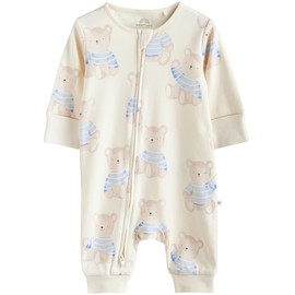 NEXT 3 Pack Baby Bear Pyjamas, blue, 6-9 months