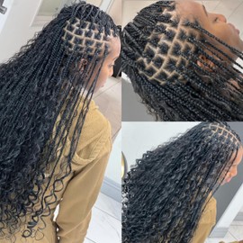 14A Grade High Amplitude Indian Wave Bulk boho braids Human Hair Braiding 100% Brazillian Virgin Hair Extensions 2Bundle/Pack 100g More Density for Micro braiding No Weft (Deep wave, 16inch)