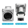 YACSEJAO Shielded RJ45 Interface Waterproof Socket D-Type Module Panel Mounting