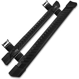 Side Step Nerf Bar Running Board Replacement for Ford F-150 Super Cab（3/4 Size Rear Doors） 2004-2014,6 Inch Step Pad Design,OE Style (Black Powder-Coating)…