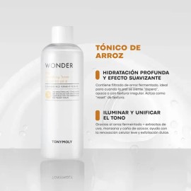 Tónico de arroz Wonder Tonymoly, ilumina y afina poros